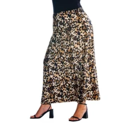 Womens Plus Size Brown Animal Print Maxi Skirt -Avene Clothing Shop GUEST f739c7f8 ada1 43e4 bcbe 2b3e6389629f