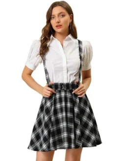 Allegra K Women's Plaid Pleated Mini Tartan Overall Skater Suspender Skirt 16 Allegra K Women's Plaid Pleated Mini Tartan Overall Skater Suspender Skirt -Avene Clothing Shop GUEST f85fdd60 6b1a 46a4 bd8d 72796883a0db