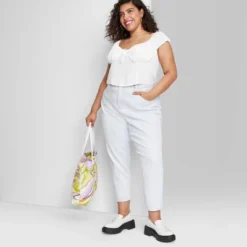 Women's Super-High Rise Curvy Tapered Jeans - Wild Fable™ Ultra Light Wash -Avene Clothing Shop GUEST f8fc547a 9aec 4937 9bb7 73c9ba4415c3