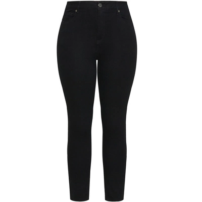 Women's Plus Size Bella Skinny Jean - Black | ARNA YORK 2 Women's Plus Size Bella Skinny Jean - Black | ARNA YORK - Image 2
