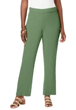 Jessica London Women’s Plus Size Gauze Side-Button Trouser -Avene Clothing Shop GUEST fabef207 043e 4045 8223 bc8cad631813