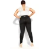 Women's Plus Size Harley Skinny Petite Black Jean - Black | CITY CHIC
