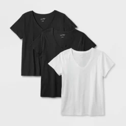 Women's 3pk Fitted V-Neck Short Sleeve T-Shirt - Universal Thread™ -Avene Clothing Shop GUEST fba90a64 b229 41a9 aaeb 292e6797cf00