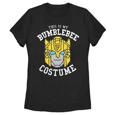 Women's Transformers This Is My Bumblebee Costume T-Shirt 3 Women's Transformers This Is My Bumblebee Costume T-Shirt - Image 3