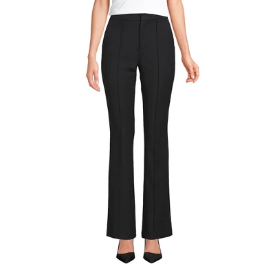 Lands' End Women's High Rise Bi Stretch Pintuck Boot Cut Pants 2 Lands' End Women's High Rise Bi Stretch Pintuck Boot Cut Pants - Image 2